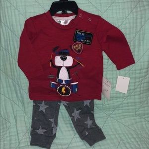 2pc Long sleeve shirt and pants set- Infant
